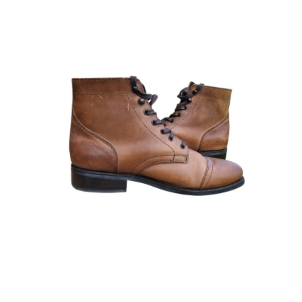 Thursday Boot Company Everyday Captain Brown Leather Lace Combat Ankle Women 10 - Picture 12 of 12